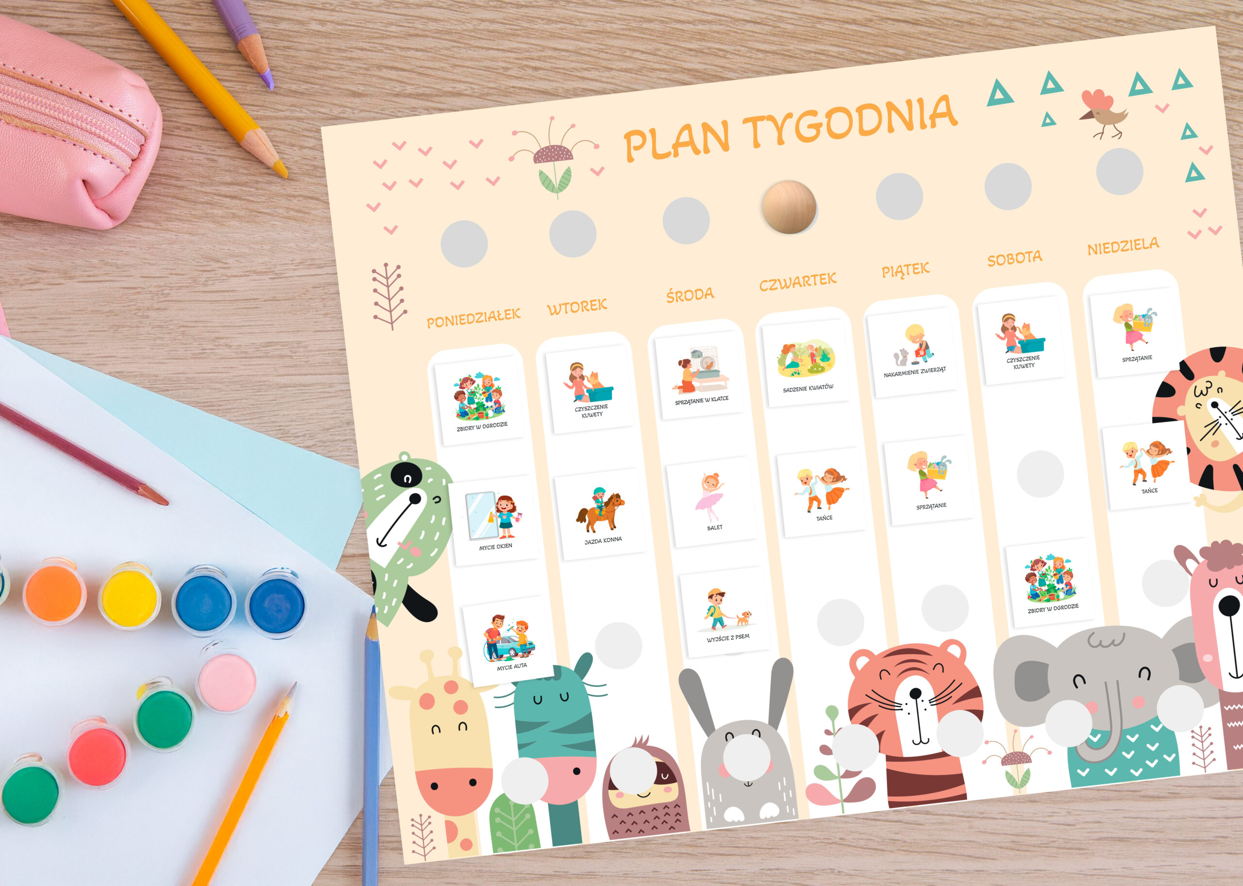 Planer tygodnia „ZOO” z 301 symbolami - obrazek 2