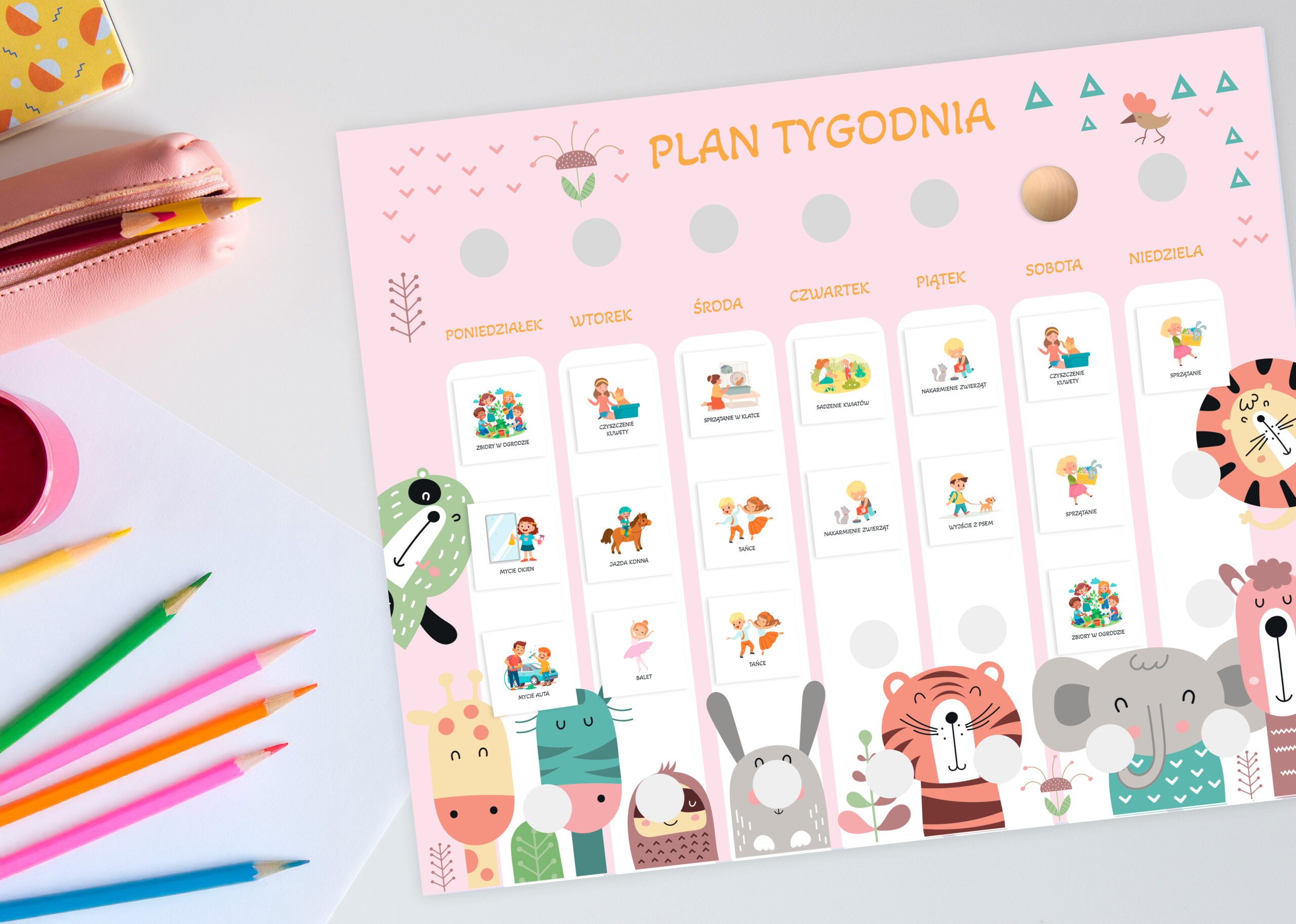 Planer tygodnia „ZOO” z 301 symbolami - obrazek 3