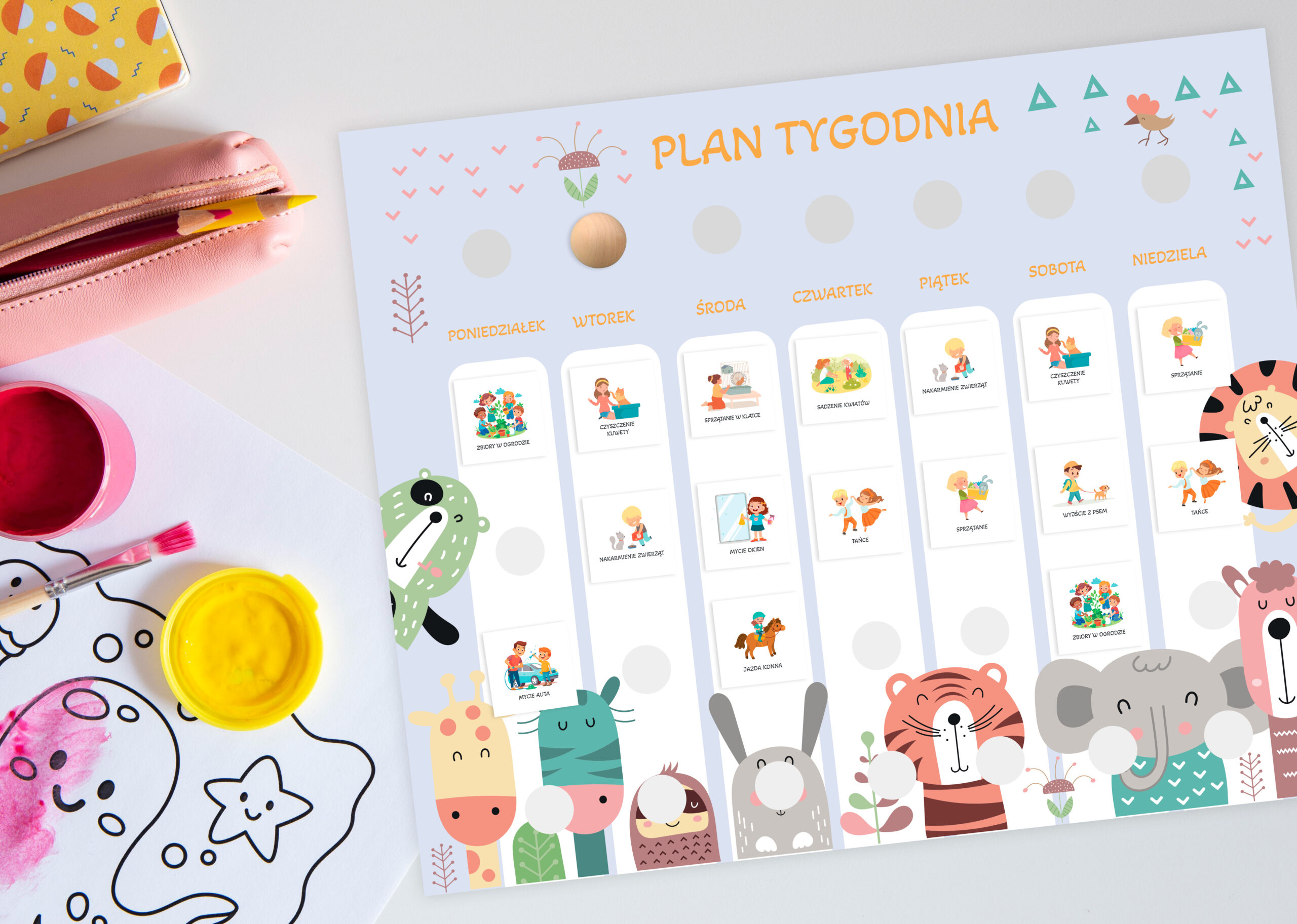Planer tygodnia „ZOO” z 301 symbolami - obrazek 4